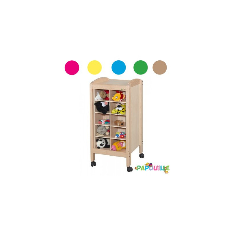 Meuble de rangement pour doudous 20 cases vernis - Papouille