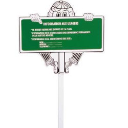 Panneau d'information aire de jeux - Papouille
