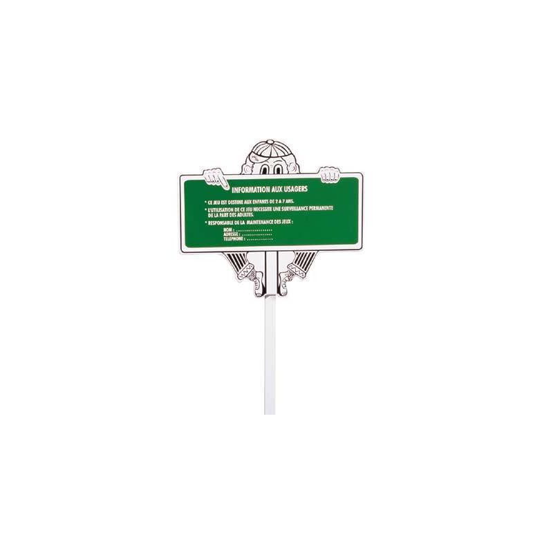 Panneau d'information aire de jeux - Papouille