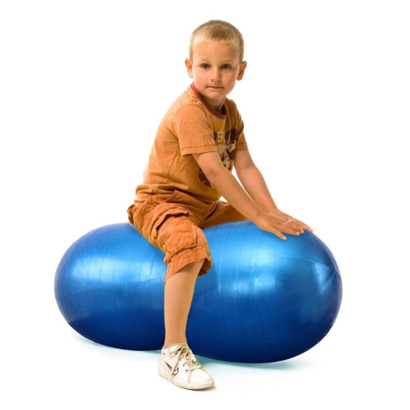 Ballon gymnic physio roll 60 cm bleu - Papouille