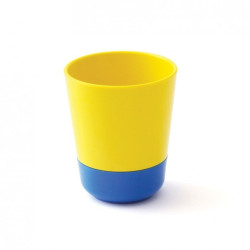 Gobelet Mélamine Antidérapant 16 Cl Jaune - Bleu - Papouille