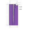 Protection de poteau en mousse cylindrique intérieur et exté - Papouille