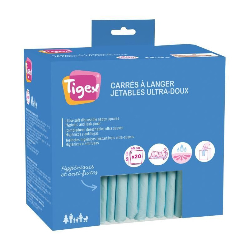 Carré à langer jetable pour matelas à langer - Papouille