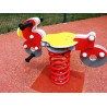 Jeu sur ressort moto - Papouille