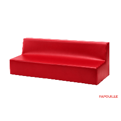 Banquette 2 ou 3 places 32cm rouge - Papouille