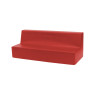 Banquette 2 ou 3 places 32cm rouge - Papouille