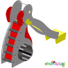 Toboggan en bois aire de jeu éléphant - Papouille