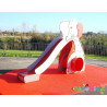 Toboggan en bois aire de jeu éléphant - Papouille