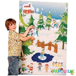 Tapis de jeux mural la neige - Papouille