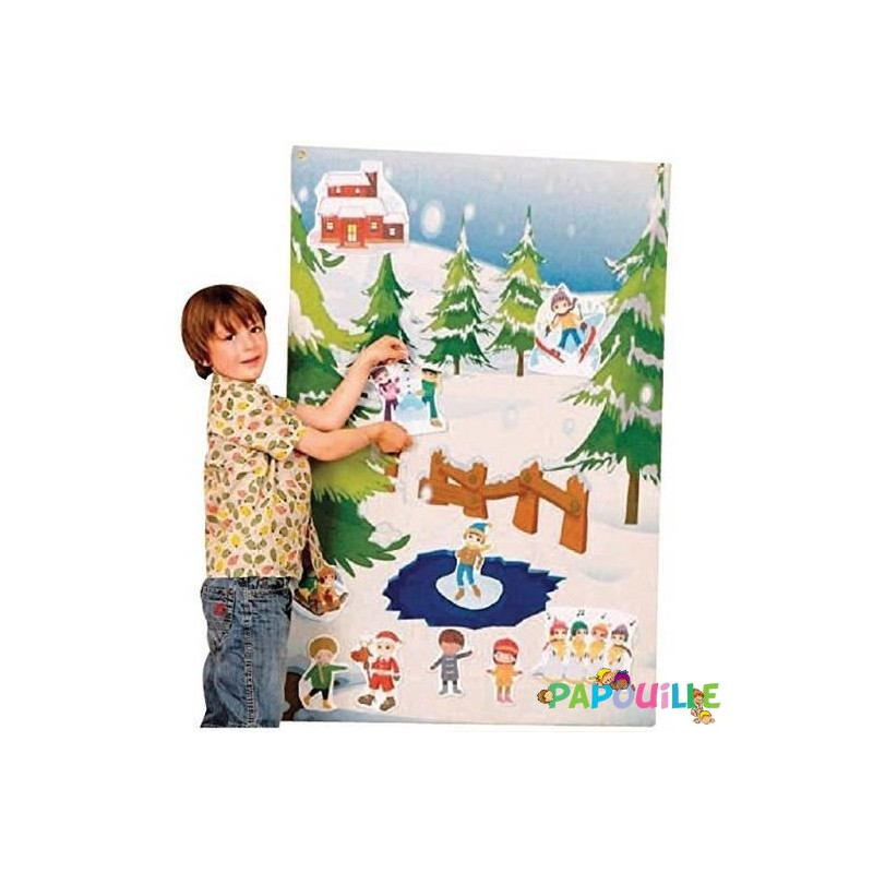 Tapis de jeux mural la neige - Papouille