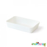 Barquette ravier rectangulaire polypropylène 30 cl blanche - Papouille