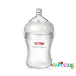 Biberon col large polypropylène - 300 ml avec tétine softfle - Papouille