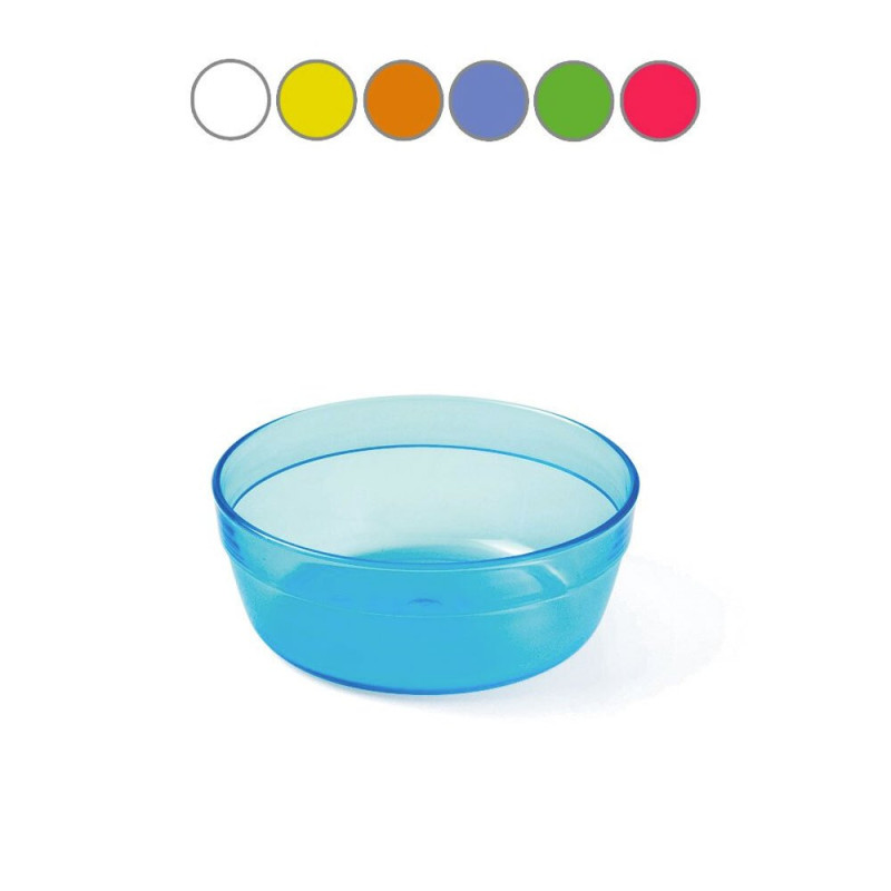 Coupelle copolyester 35 cl transparent bleu - Papouille