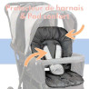Poussette double bébé légère compacte - Papouille