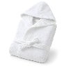 Peignoir de bain enfant à capuche blanc - Papouille