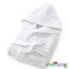 Peignoir de bain enfant à capuche blanc - Papouille