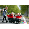 Poussette chariot quadruple kiddy bus tortue 4 places - Papouille
