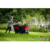 Poussette chariot quadruple kiddy bus tortue deluxe 4 places - Papouille