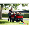 Poussette chariot quadruple kiddy bus tortue deluxe 4 places - Papouille