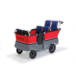 Poussette chariot bus tortue kiddy 6 places - Papouille