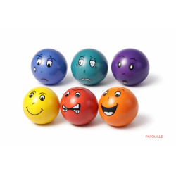 Lot de 6 balles a émotions - Papouille