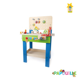 Grand établi bois du bricoleur - Papouille