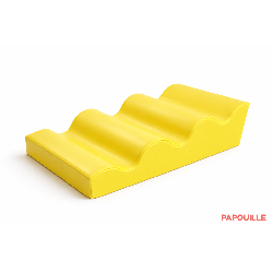 Module 4 vagues douce en mousse pvc h.30cm 90 x 60 jaune - Papouille
