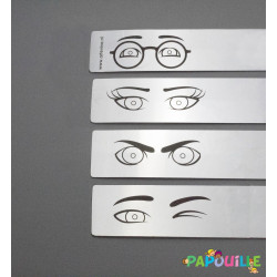 Miroir enfant incassable à expression en lot de 4 - Papouille