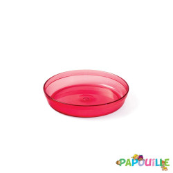 Coupelle copolyester 15 cl transparent rouge - Papouille