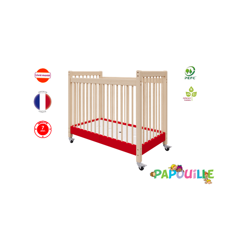 Lit en bois d'évacuation pour crèche - Papouille