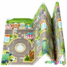 Tapis de jeu double face ville et zoo - Papouille