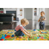 Tapis de jeu double face ville et zoo - Papouille