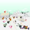 Set de 22 figurines les animaux de la ferme petit monde de w - Papouille