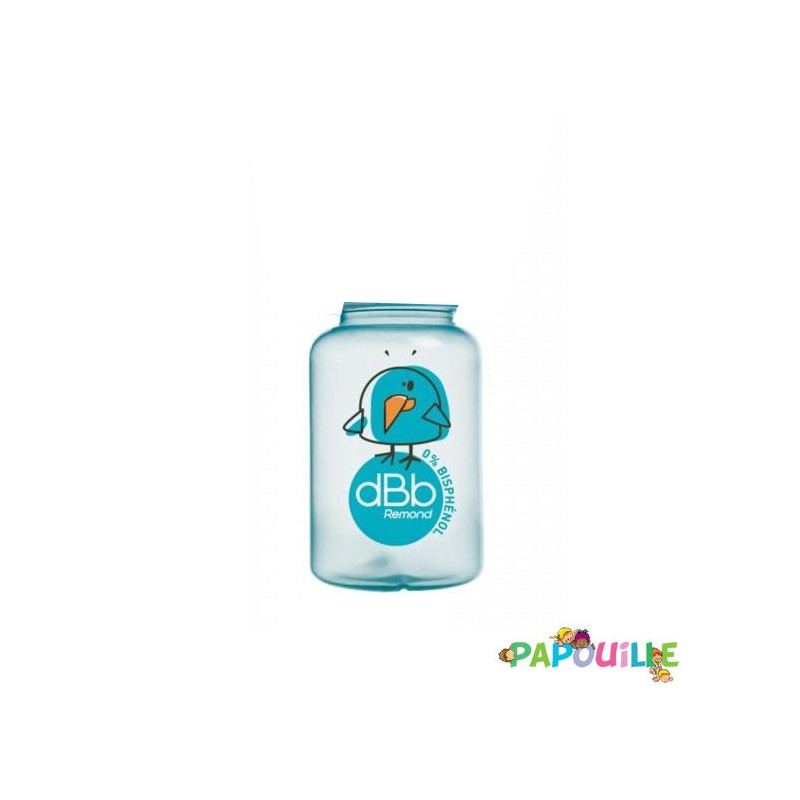Biberon 120ml nu polypropylène turquoise - Papouille