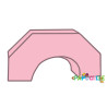 Le petit pont en mousse rose - Papouille