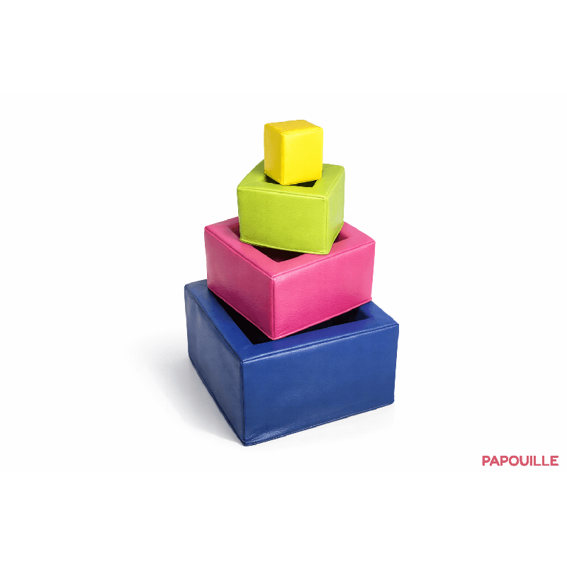 Module 4 cubes mousse en pvc - Papouille