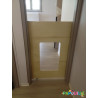 Portillon en bois fenêtre avec roulette sur mesure - Papouille