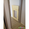 Portillon en bois fenêtre avec roulette sur mesure - Papouille