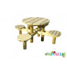 Table banc extérieur 4 places spécial collectivité - Papouille