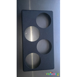 Plaque pour chauffe biberon professionnel 4 trous ø76mm - Papouille