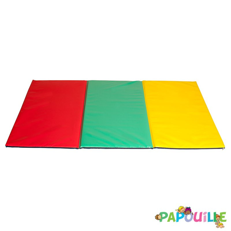 Tapis de sol de motricité pliant en mousse pvc 180x120x2cm - Papouille