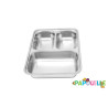Plateau inox 3 compartiments enfant - Papouille