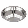 Assiette inox 3 compartiments 22 cm - Papouille