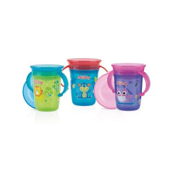 Gobelet magique 360° avec anses - 240ml - 6m+ - Papouille
