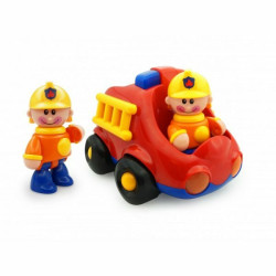 Camion de pompier avec 2 figurine de pompier - Papouille
