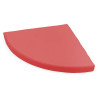 Tapis d'angle à 90° 1/4 rond 40x40x3cm Rouge - Papouille