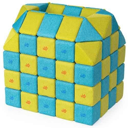 Cubes de constructions magnétiques de psychomotricité tissu  - Papouille