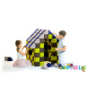 Cubes de constructions magnétiques de psychomotricité tissu  - Papouille
