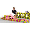 Cubes de constructions magnétiques de psychomotricité tissu  - Papouille