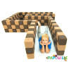Cubes de constructions magnétiques de psychomotricité tissu  - Papouille